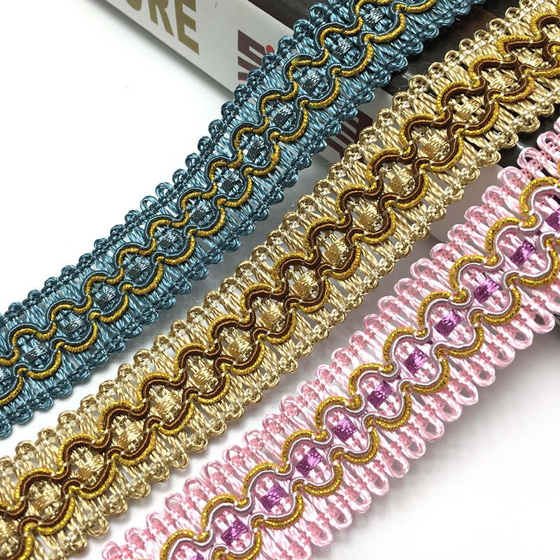 窗帘沙发抱枕花边拼接布料装饰包边织带车套灯罩辅料金丝猫眼小边