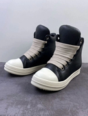 男女同款 高帮厚底板鞋 胖丁潮靴粗带百搭 手作RO羊皮面包鞋 高定版