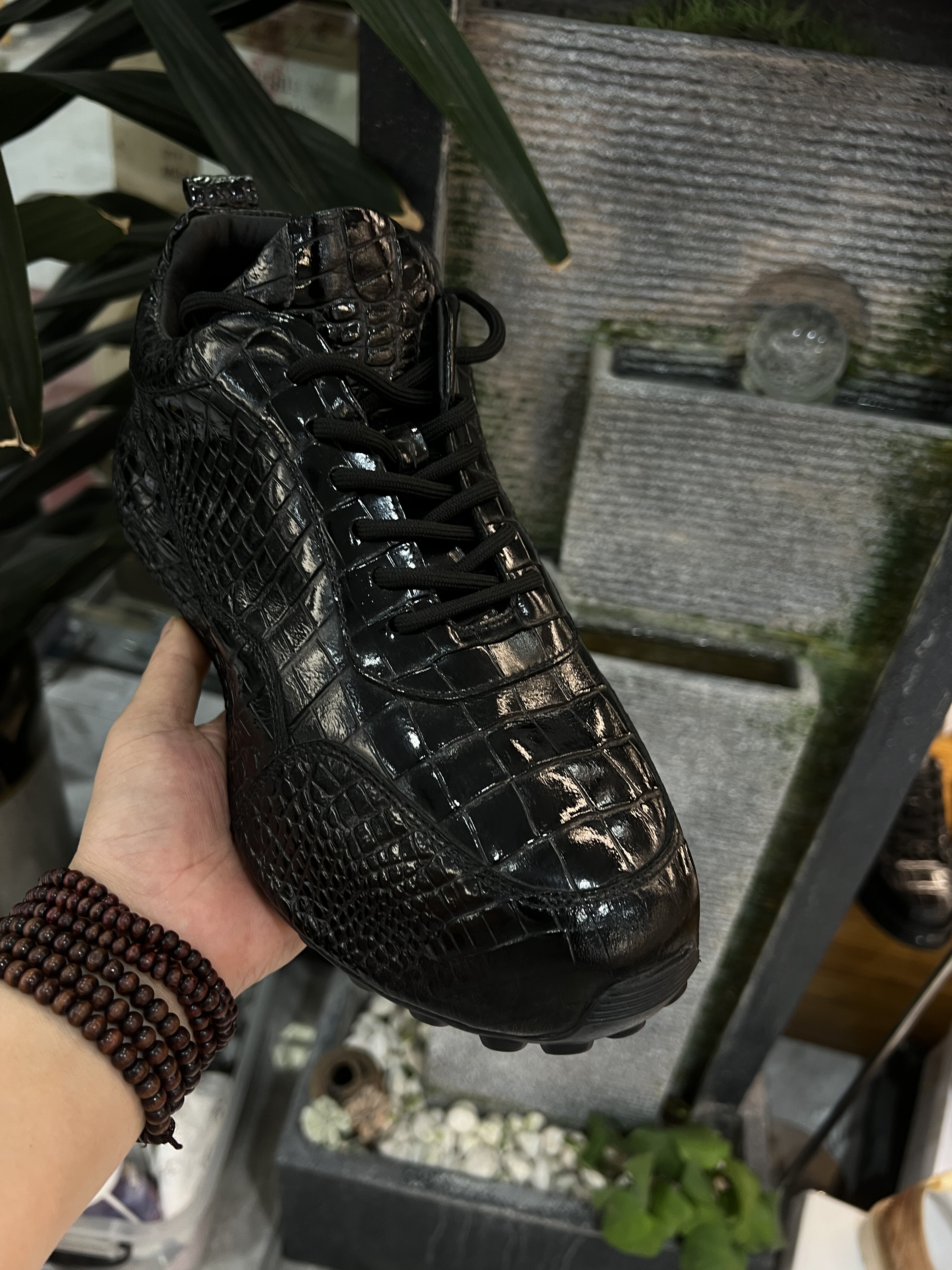 全包鳄鱼皮老爹鞋男是轻奢厚底增高稀有皮休闲运动鞋真皮休闲鞋潮