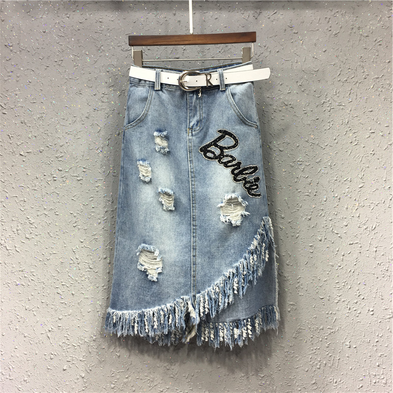 new pattern fashion Diamond letter tassels Irregular The dress Show thin a word cowboy skirtin the Women's clothing/Boutique , Skirts  category - from Buy2taobao.com to provide professional Taobao agent buy service
