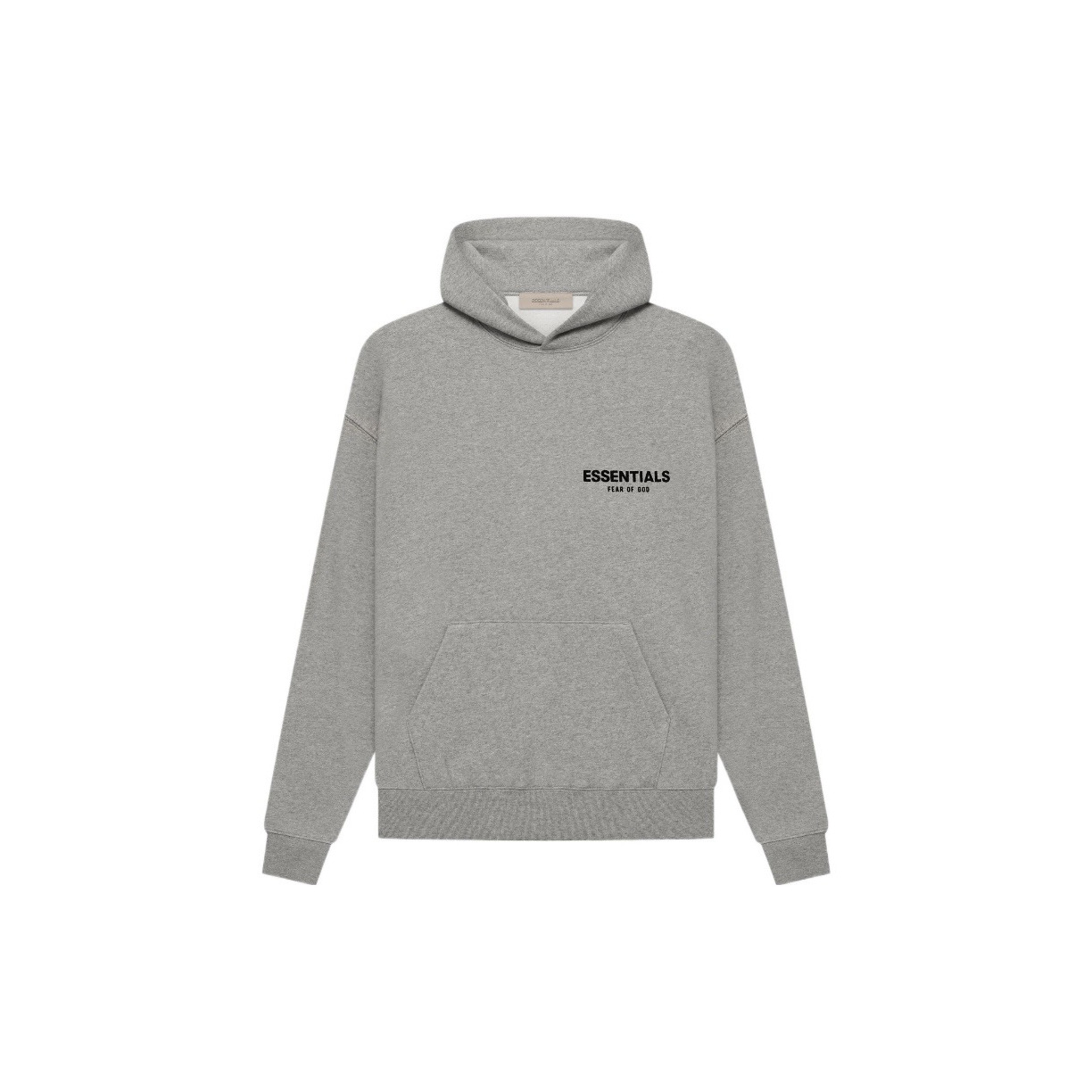 Essentials-SS22 -前后植绒印花套头连帽卫衣HOODIE