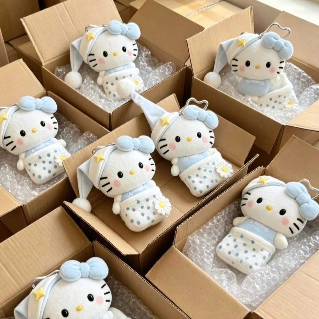日本晚安豆豆眼kitty挂件