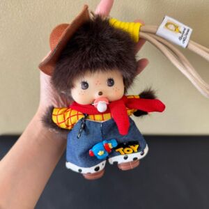 正版蒙奇奇公仔灯芯绒背
