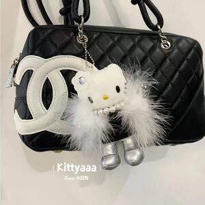 日本小香风kt猫姐妹花kitty包包挂件可爱hello kitty包包挂饰凯蒂