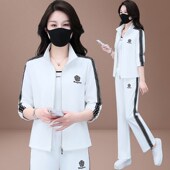 洋气外套大码 时尚 减龄三件套 女早春穿搭2026新款 乔丹格兰运动套装