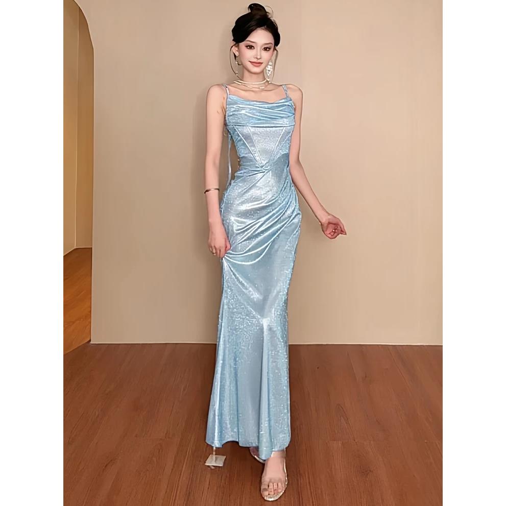 气质高级感闪闪连衣裙
