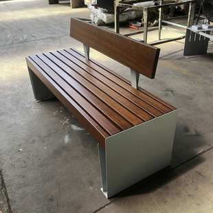 户外公园椅长椅 室外靠背双人实木长条椅小区广场休闲椅景观坐凳