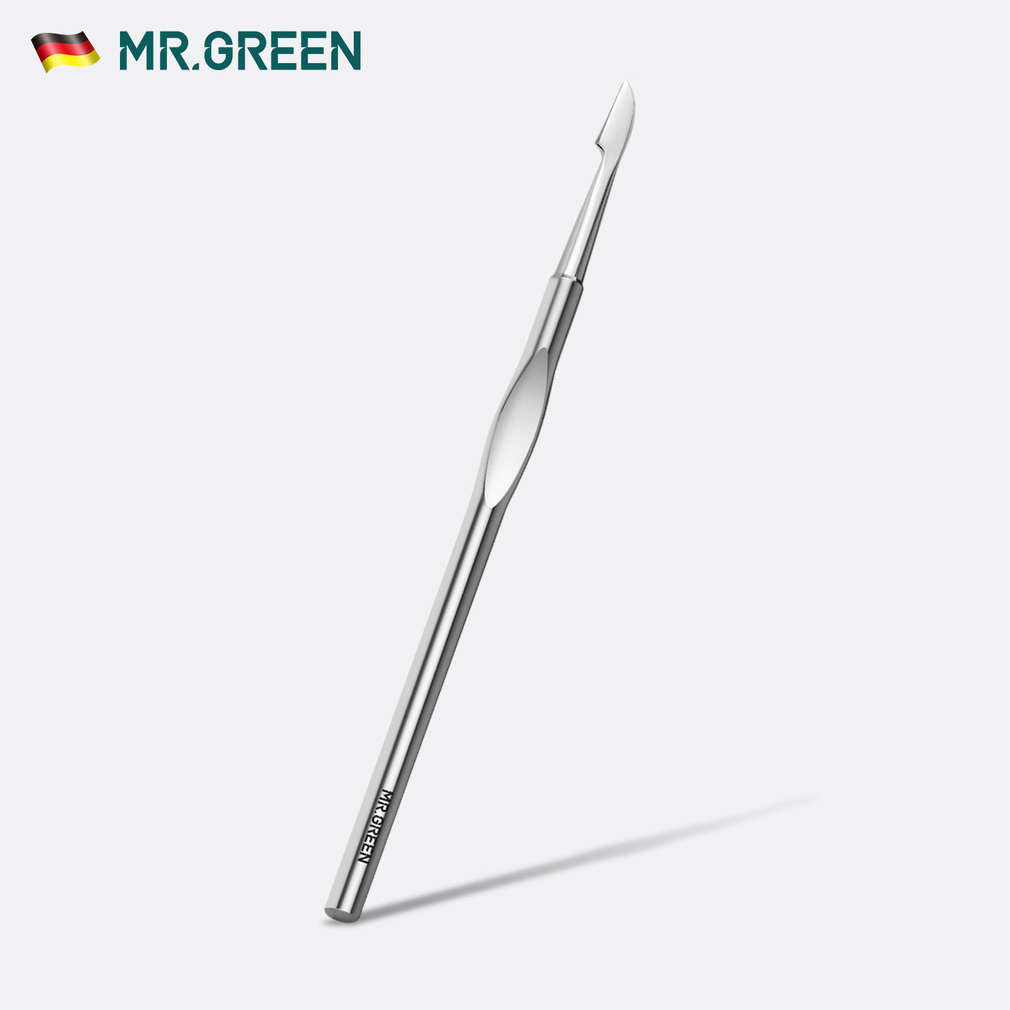 德国MR.GREEN死皮铲钢推美甲店专用死皮推的工具手指甲修脚v型