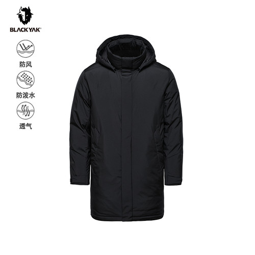 BLACKYAK/布来亚克24冬新款男WINDSTOPPER中长款鹅绒羽绒服WVM561