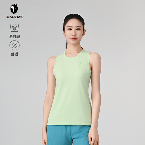 BLACKYAK/布来亚克 夏新款女士越野跑轻薄透气运动无袖背心MYW050