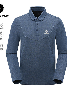 BLACKYAK/布来亚克 秋季BAC系列男士商务休闲POLO衫长袖T恤FNM541
