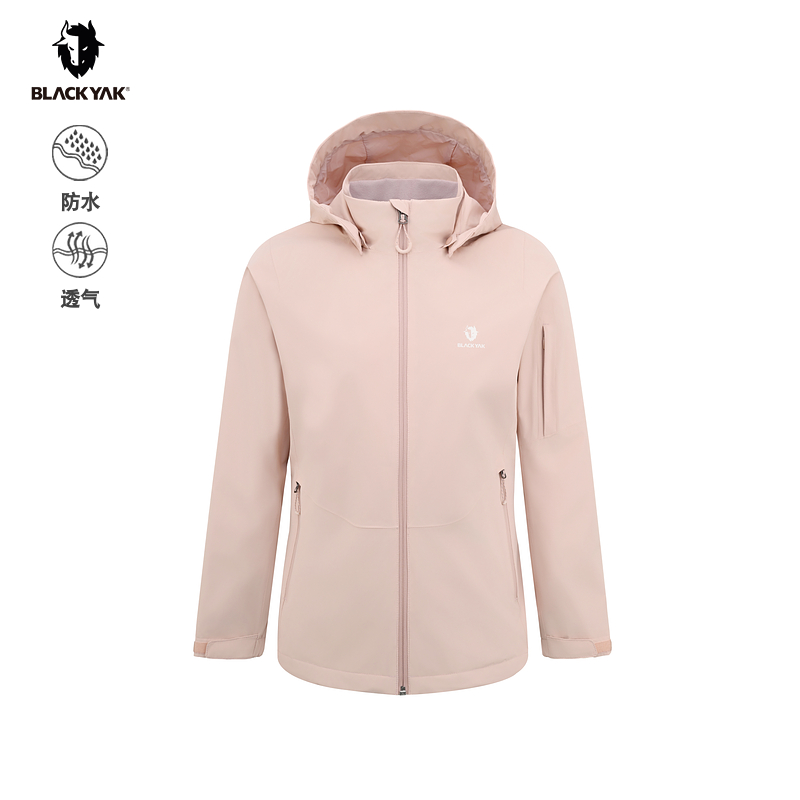 BLACKYAK/布来亚克2025春新款女户外连帽防水夹克外套上衣SYW136