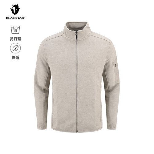 BLACKYAK/布来亚克2025秋新款男士美利奴羊毛针织软壳夹克FYM621