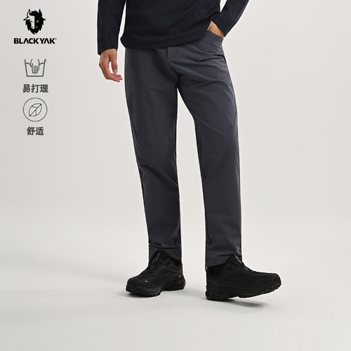 BLACKYAK/布来亚克2025秋新款户外通勤商务男弹力长裤FYM325