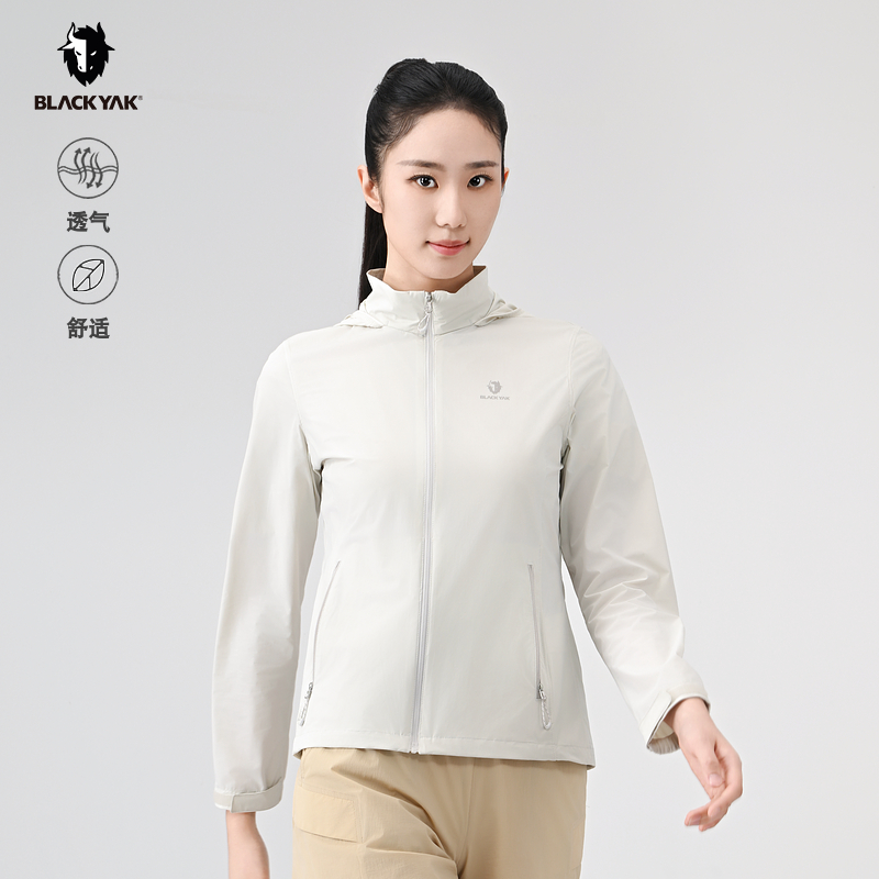 BLACKYAK/布来亚克2025夏新款运动跑步轻量弹力夹克外套女MYW162