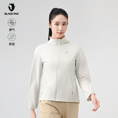 BLACKYAK/布来亚克2025夏新款运动跑步轻量弹力夹克外套女MYW162