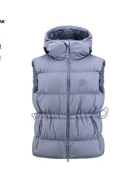 BLACKYAK/布来亚克2025冬新款女时尚运动鹅绒羽绒连帽马甲WYW510