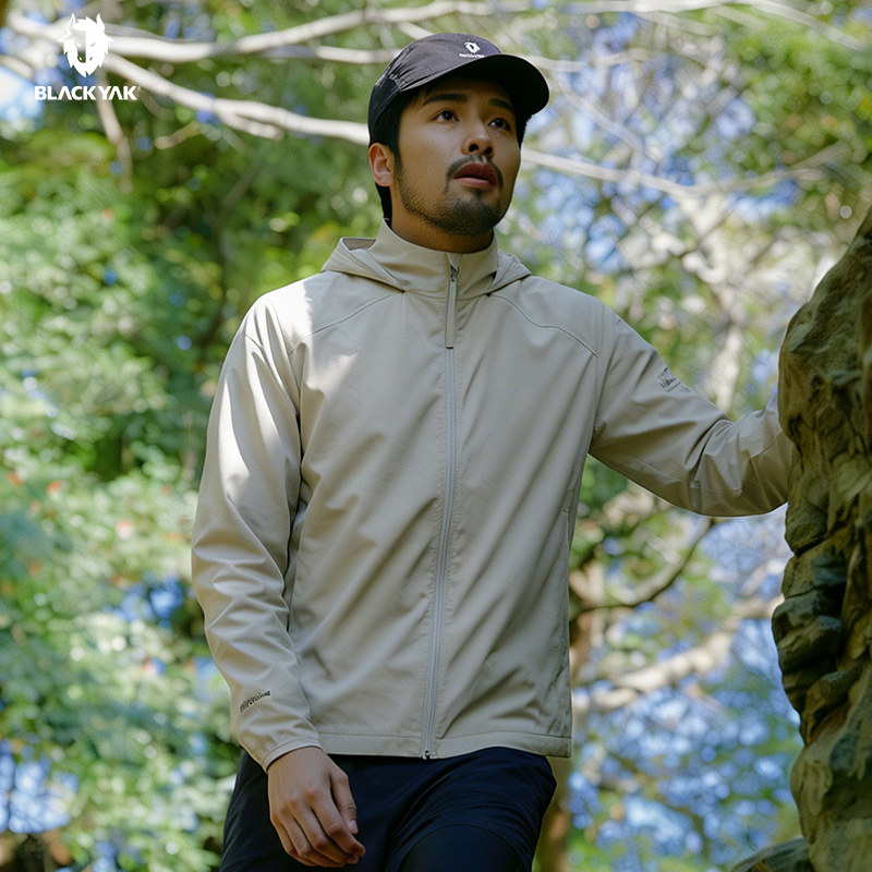 BLACKYAK/布来亚克2026春新款男士羊毛薄款防风夹克外套SIM263