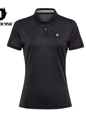 BLACKYAK/布来亚克 女士夏季休闲运动POLO衫纯色T恤MNW138