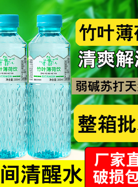 【买一送一】竹叶薄荷水300ml/瓶清凉解渴薄荷味饮料新品新鲜日期