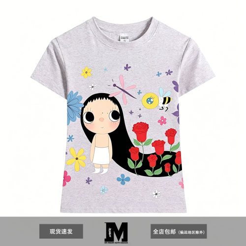MEDM AGFR小玉联名印花短袖T恤女宽松可爱风夏季百搭上衣