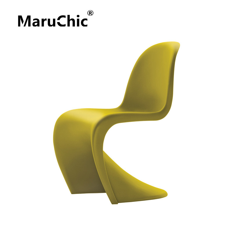 MaruChic经典设计师家具panton chair潘顿椅S型玻璃钢潘东餐椅