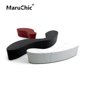 MaruChic创意设计师家具plasma bench等离子体长凳进口布艺墩