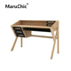 MaruChic实木设计师家具origami desk折纸书桌进口水曲柳写字台