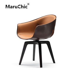MaruChic创意设计师家具ginger chair姜椅玻璃钢休闲穿孔会议椅