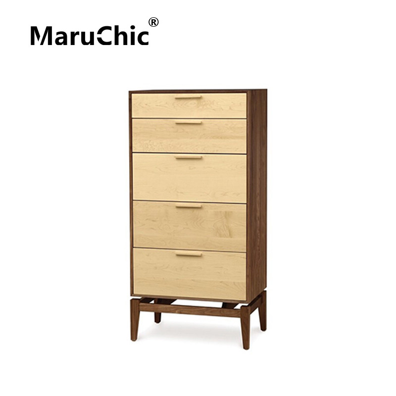 MaruChic北欧实木 copeland 5 drawer dresser储物收纳柜 斗柜