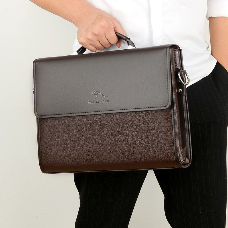 头层牛皮新款男包真皮质感单肩斜挎包商务公文包男士手提皮包斜跨