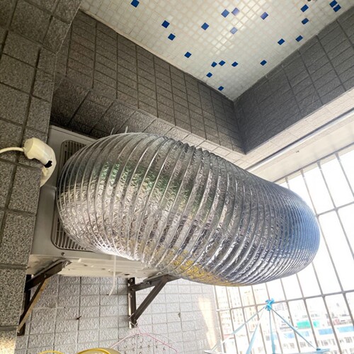 大口径空调外机排风管铝箔伸缩排烟管道导风管400  500  600 200