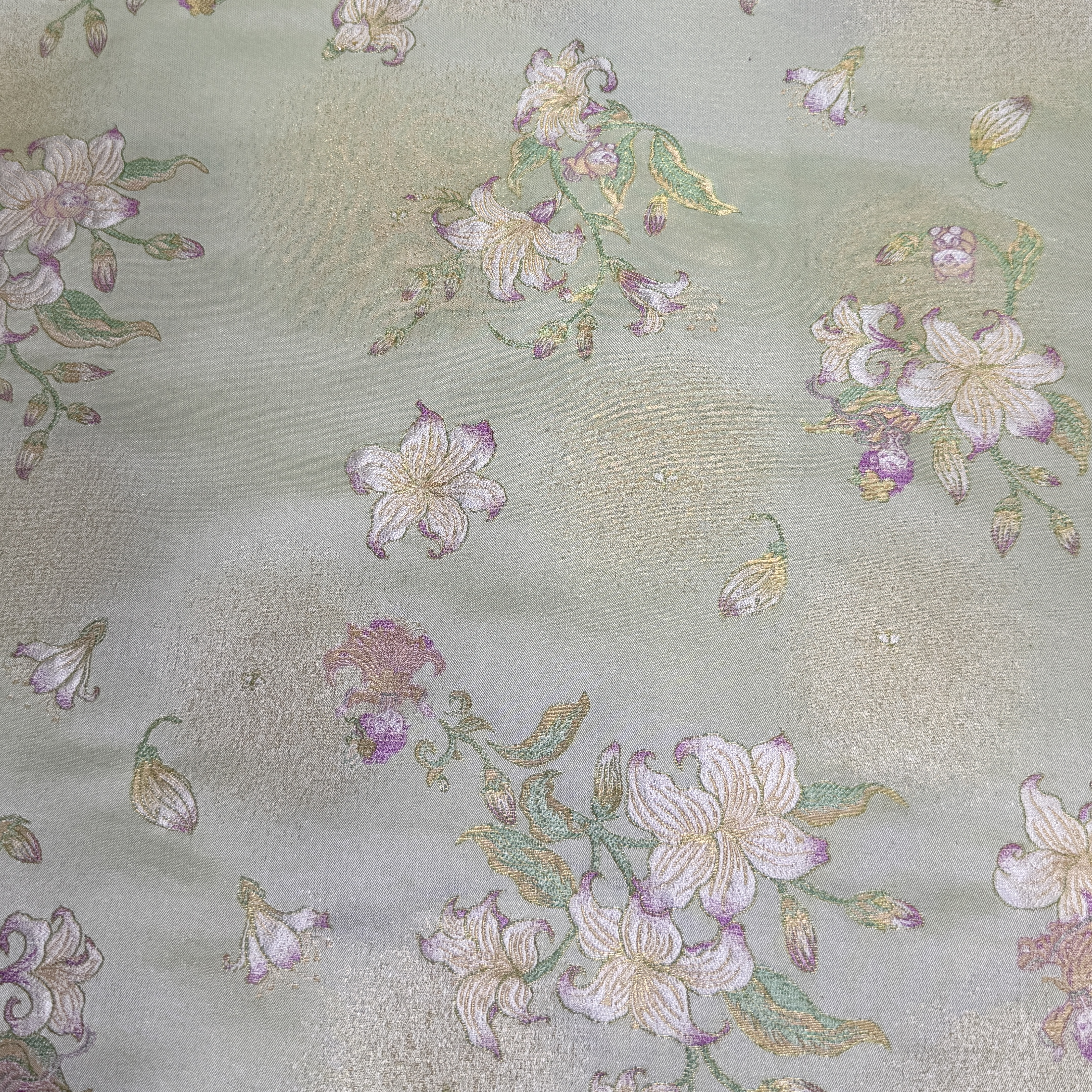 非遗传承织金宋锦花仙子100桑蚕丝（除金线外）面料