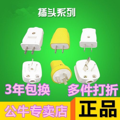 公牛两脚/三脚插头GNT-10
