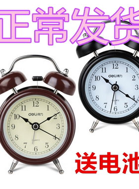 静音闹钟得力卧室床头闹铃