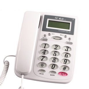 好攀宜佳D19来电显示电话机 办公家用有绳座机分机接口免电池 时尚