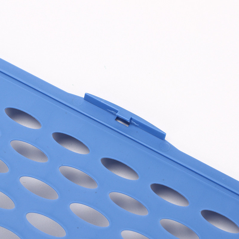 QIXIN B2111 플라스틱 보관 바구니 파일 정리 바구니 커버 A4 파일 바구니 파란색 데스크탑 파일 바