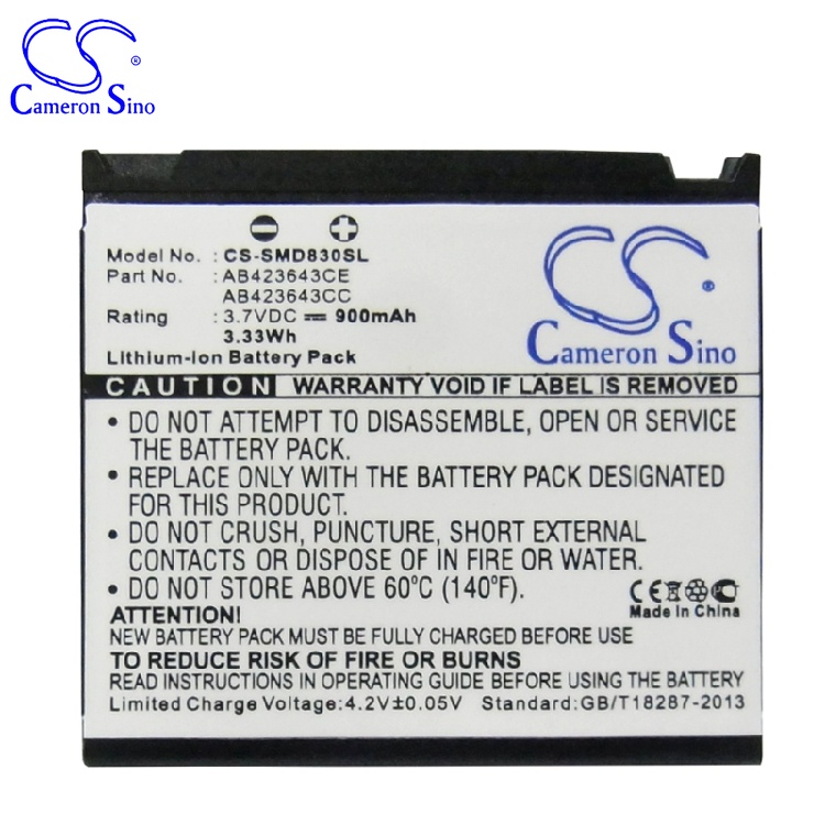 CameronSinoÊÊÓÃÈýÐÇSGH-D830 SGH-U600 -E840ÊÖ»úµç³ØAB423643CE