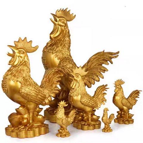 金鸡摆件仿纯铜鸡大公鸡12十二装饰摆件