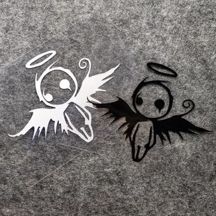 堕落天使汽车车身装饰贴个性创意油箱盖贴纸车尾后窗侧窗贴可爱