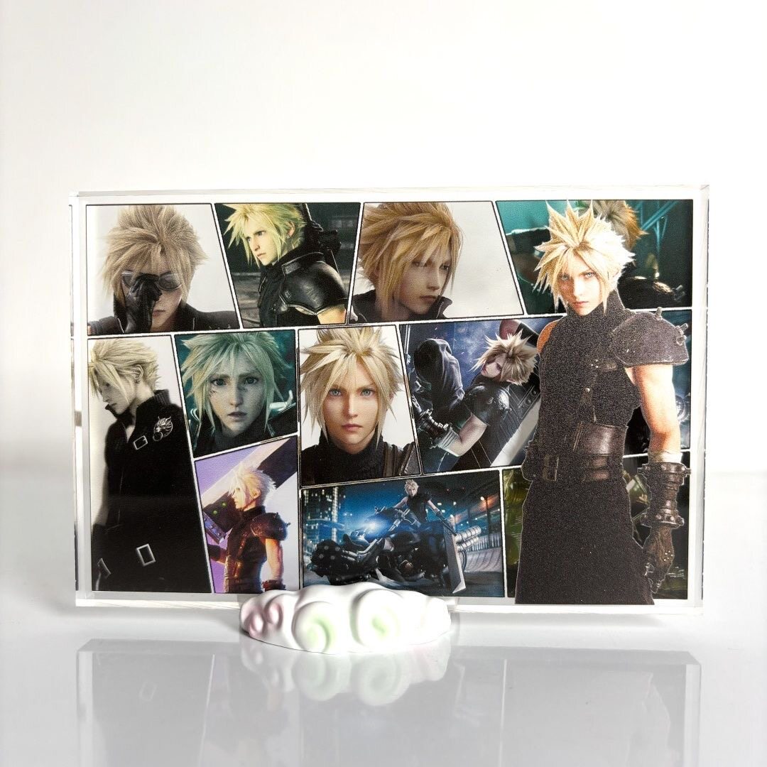 thumbnail for Final Fantasy 7 Acrylic Brick Sephiroth Scrooge Exquisite Acrylic Brick Card Brick Ornament Peripheral Gift