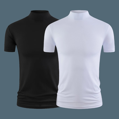 半高领中国莫代尔不连帽纯色日常