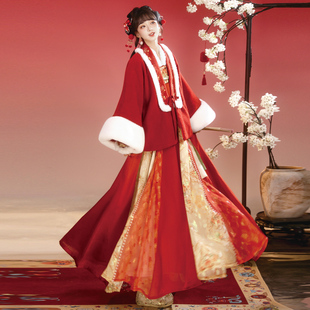 锦绣辞【太平有象】原创新款唐制对襟袄刺绣齐胸吊带裙冬日常汉服