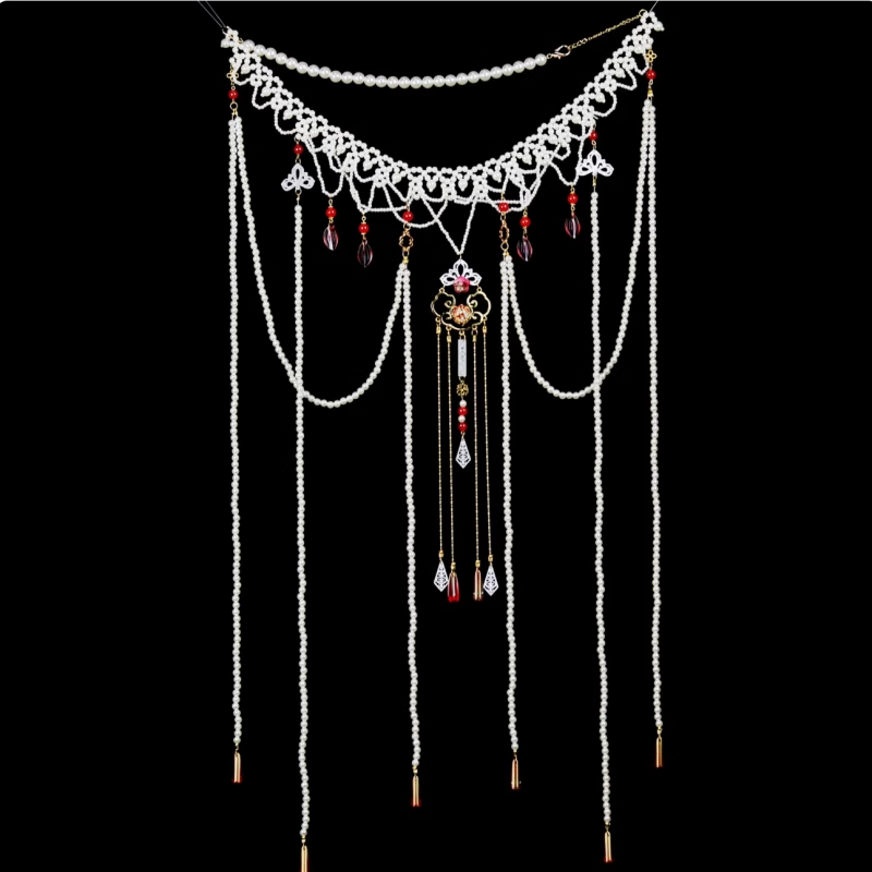 锦绣辞原创汉服【珍珠流苏腰链】古装新品流苏配饰民族风手工腰链,女装/女士精品,民族服装/舞台装,淘宝优惠券,粉丝福利购,淘宝优惠卷