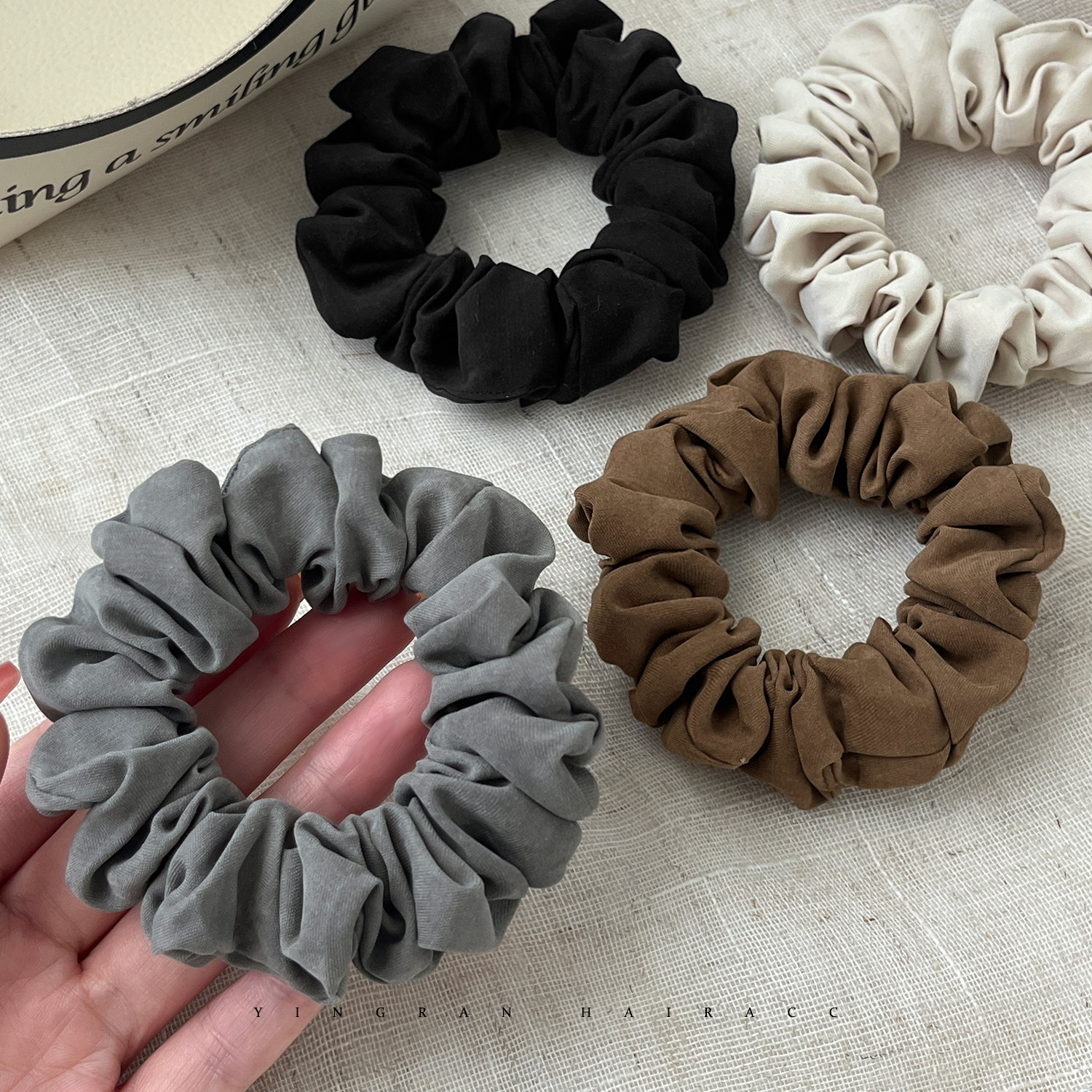 简约纯色褶皱大肠发圈女气质扎头发绳简约百搭头绳耐用橡皮筋发饰,饰品/流行首饰/时尚饰品新,发饰,淘宝优惠券,粉丝福利购,淘宝优惠卷