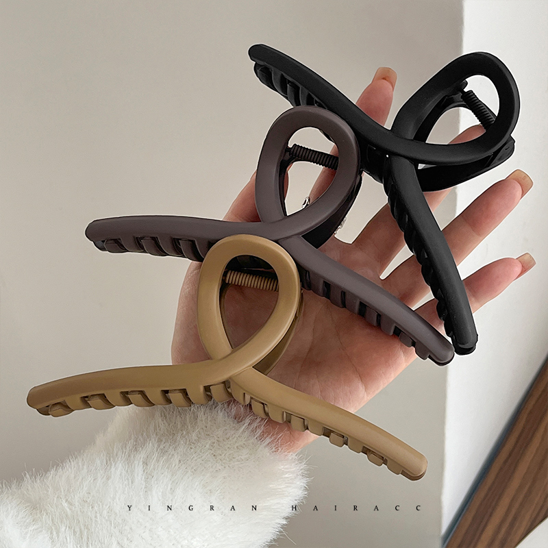 抓夹时尚人字磨砂鲨鱼夹超大号