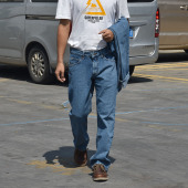 无弹传统200 纯棉中腰直筒宽松牛仔裤 9023 lee美国基础款 现货正品