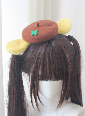 手作cos蓝色监狱 峰乐回联动 布丁狗迷你可爱贝雷帽漫展COSPLAY