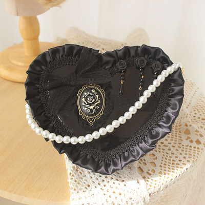 原创手作哥特黑白硬妹风小包