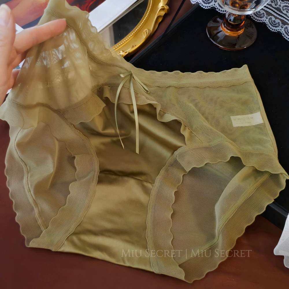 3条装轻奢缎面包臀内裤